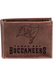 Tampa Bay Buccaneers Leather Mens Bifold Wallet