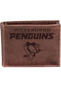Pittsburgh Penguins Leather Mens Bifold Wallet