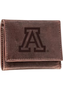 Arizona Wildcats Leather Mens Trifold Wallet