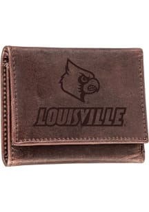 Louisville Cardinals Leather Mens Trifold Wallet