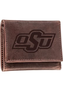 Oklahoma State Cowboys Leather Mens Trifold Wallet