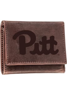 Pitt Panthers Leather Mens Trifold Wallet