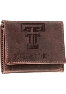 Texas Tech Red Raiders Leather Mens Trifold Wallet