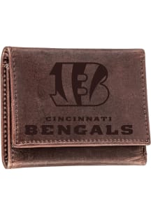 Cincinnati Bengals Leather Mens Trifold Wallet
