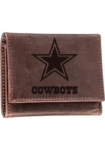 Dallas Cowboys Leather Mens Trifold Wallet