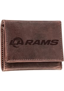 Los Angeles Rams Leather Mens Trifold Wallet