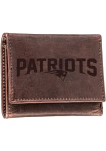 New England Patriots Leather Mens Trifold Wallet