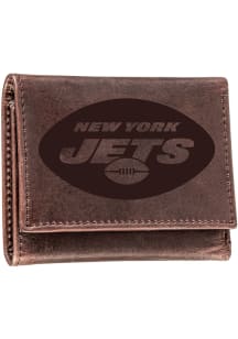 New York Jets Leather Mens Trifold Wallet