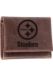 Pittsburgh Steelers Leather Mens Trifold Wallet