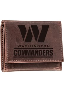 Washington Commanders Leather Mens Trifold Wallet