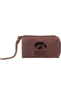 Wristlet Iowa Hawkeyes Womens Wallets - Brown
