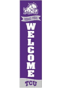 TCU Horned Frogs Porch Leaner Sign