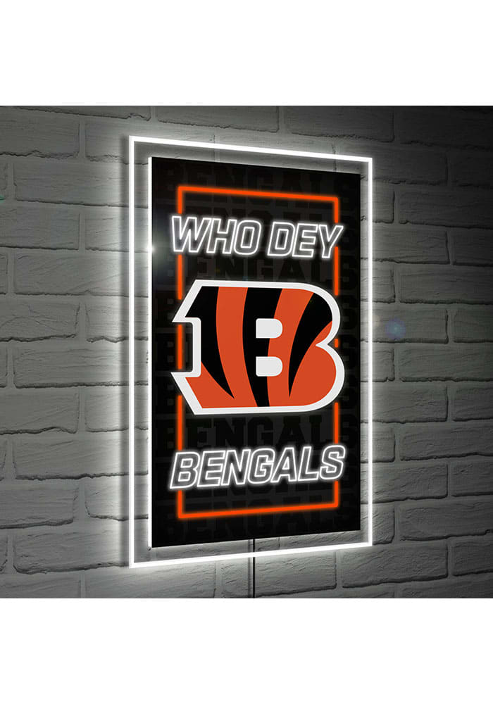 Cincinnati Bengals LED Lighted Wall Sign