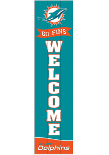 Miami Dolphins Porch Leaner Sign
