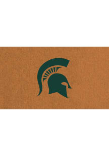 Green Michigan State Spartans Full Color Coir Door Mat
