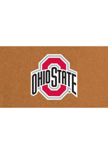 Red Ohio State Buckeyes Full Color Coir Door Mat