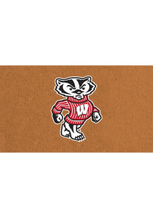 Wisconsin Badgers Full Color Coir Door Mat