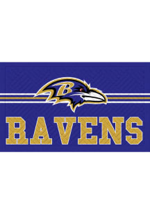Baltimore Ravens Cross Hatch Embossed Door Mat