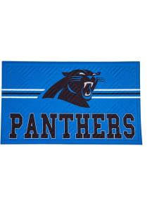 Carolina Panthers Cross Hatch Embossed Door Mat