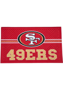 San Francisco 49ers Cross Hatch Embossed Door Mat