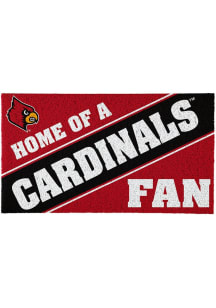 Louisville Cardinals Home of a Fan Door Mat