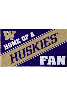 Purple Washington Huskies Home of a Fan Door Mat