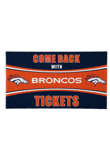 Denver Broncos Come Back With Tickets Door Mat