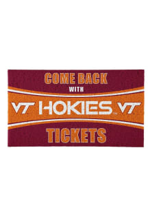 Virginia Tech Hokies Come Back With Tickets Door Mat