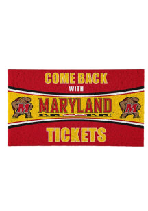 Red Maryland Terrapins Come Back With Tickets Door Mat