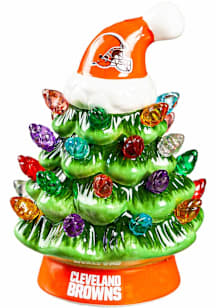 Cleveland Browns 4"  Christmas Tree Tabletop Ornament - Orange