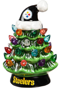 Pittsburgh Steelers 4&quot;  Christmas Tree Tabletop Ornament - Black