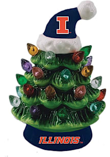 Orange Illinois Fighting Illini 8&quot;  Christmas Tree Decor