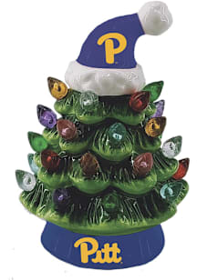 Gold Pitt Panthers 8&quot;  Christmas Tree Decor