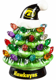 Black Iowa Hawkeyes Light Up Tree Ornament Ornament