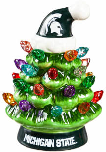 Green Michigan State Spartans Light Up Tree Ornament Ornament