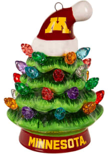 Maroon Minnesota Golden Gophers Light Up Tree Ornament Ornament