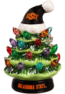 Oklahoma State Cowboys Light Up Tree Ornament Ornament - Orange