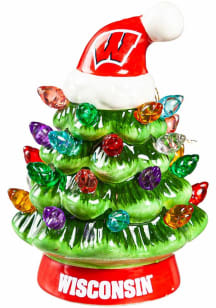 Cardinal Wisconsin Badgers Light Up Tree Ornament Ornament