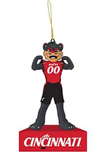 Red Cincinnati Bearcats Mascot Ornament Ornament