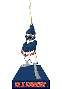 Orange Illinois Fighting Illini Mascot Ornament Ornament