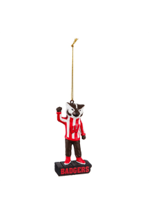 Cardinal Wisconsin Badgers Mascot Ornament Ornament