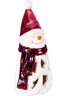 St Louis Cardinals Snowman LED 8 Inch Statuary Decor
