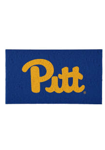 Blue Pitt Panthers Logo Door Mat