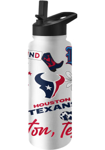 Houston Texans 34oz Native Quencher Stainless Steel Bottle - White