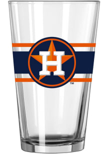 Houston Astros 16oz Stripe Pint Glass - Orange