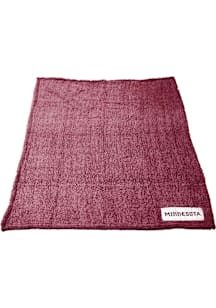 Minnesota Golden Gophers Color Frosty Fleece Sherpa Fleece Blanket - Red