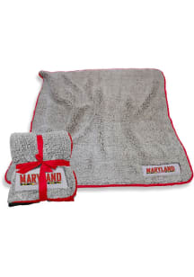 Red Maryland Terrapins Frosty Fleece Sherpa Fleece Blanket