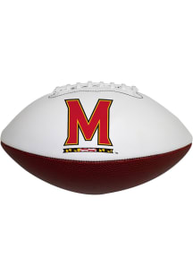 Red Maryland Terrapins Signature Autograph Football