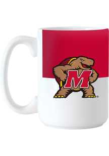 Red Maryland Terrapins 15 Oz Colorblock Mug