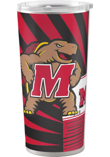 Red Maryland Terrapins 20 Oz Mascot Stainless Steel Tumbler